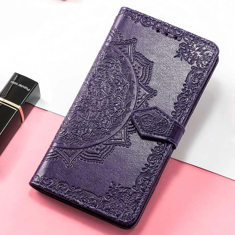 Заказать Кожаный чехол-книжка Art Case с визитницей для Xiaomi Redmi Note 14 5G (Фиолетовый) на vchehle.ua
