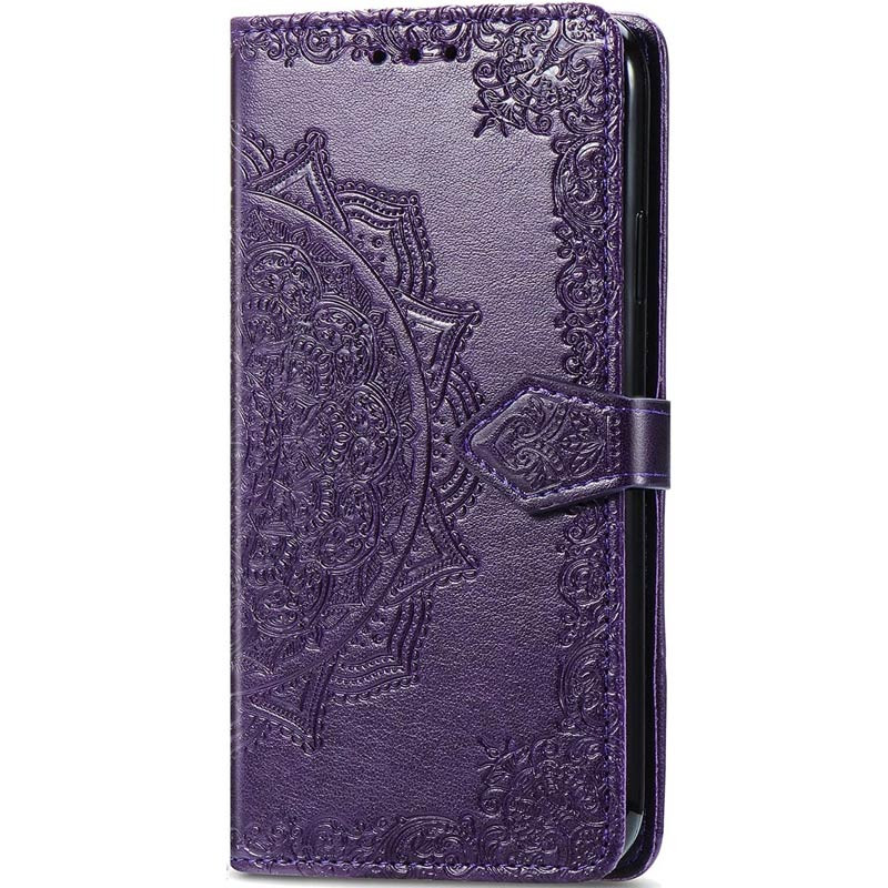Кожаный чехол-книжка Art Case с визитницей для Xiaomi Redmi Note 14 Pro+ 5G (Фиолетовый)