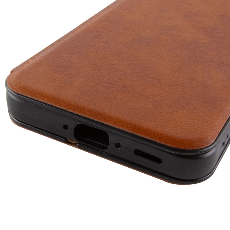 Шкіряний чохол-книжка Belora для Xiaomi Redmi Note 14 Pro 4G (Brown) в магазині vchehle.ua
