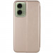 Фото Кожаный чехол-книжка Classy для Motorola Moto G24 / G04 / E14 (Золотой) на vchehle.ua