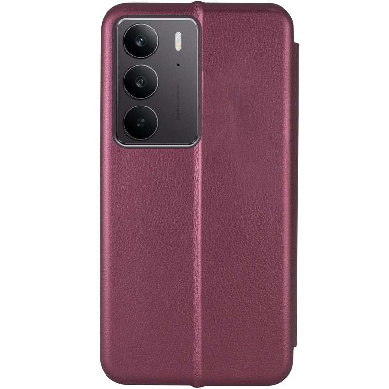 Фото Шкіряний чохол-книжка Classy на Realme C75 / C75x (Бордовий) на vchehle.ua
