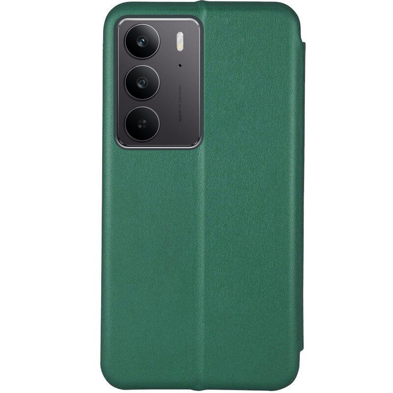 Фото Шкіряний чохол-книжка Classy на Realme C75 / C75x (Зелений) на vchehle.ua