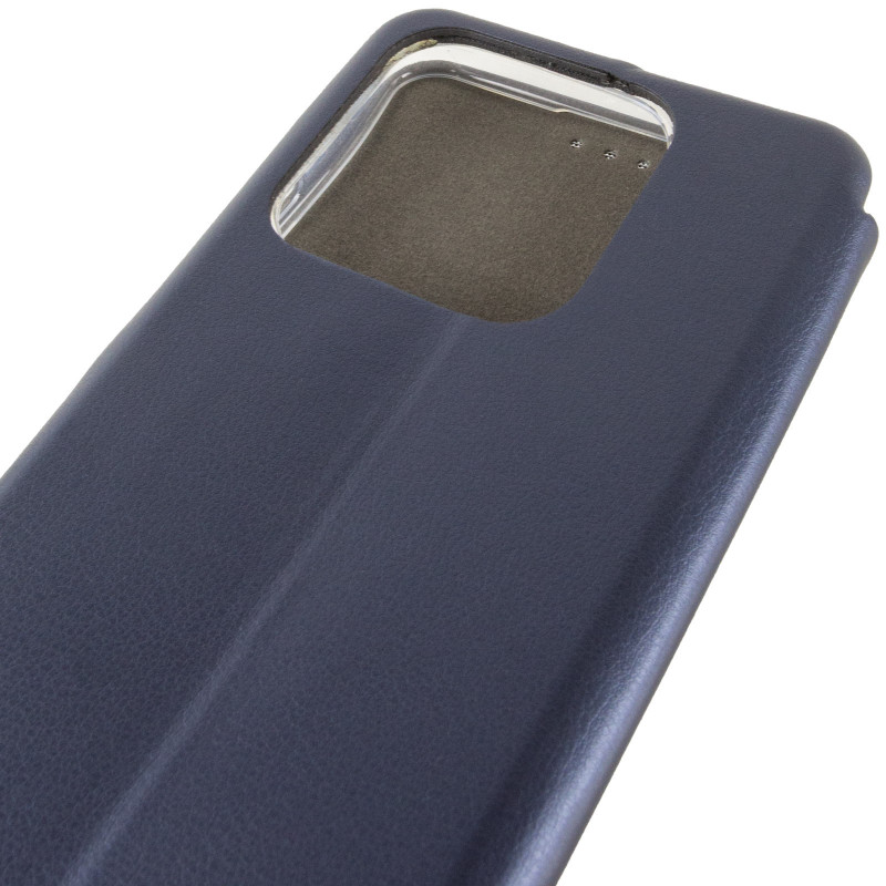 Купить Кожаный чехол-книжка Classy для Realme Note 60 / 60x (Темно-синий) на vchehle.ua