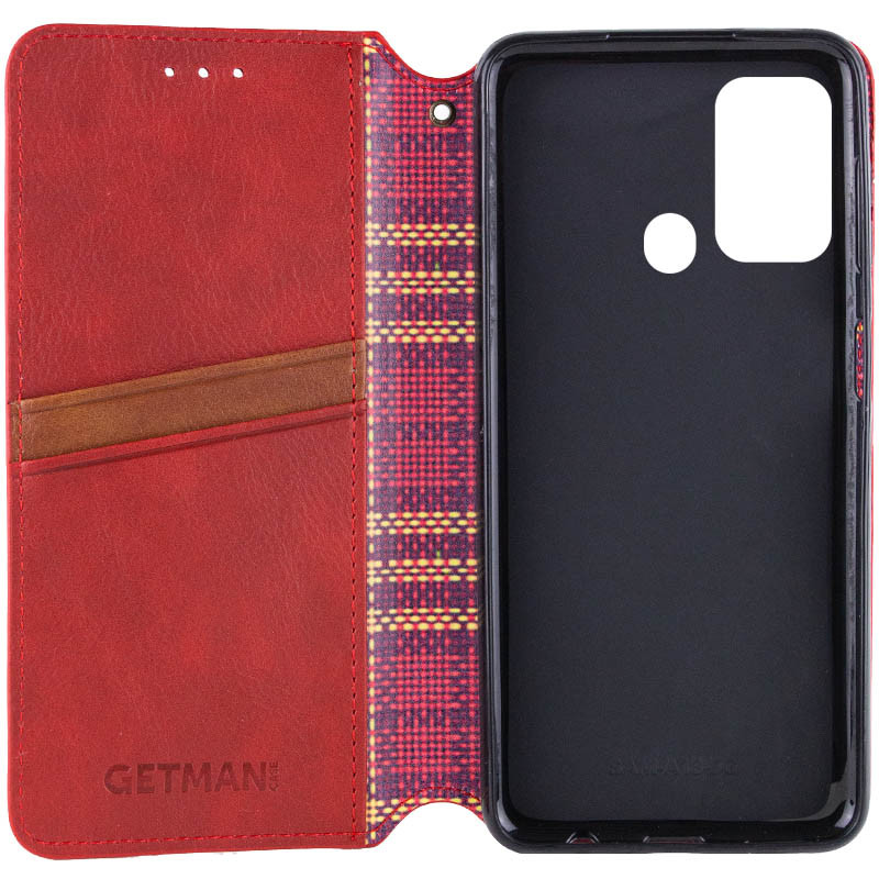 Фото Шкіряний чохол-книжка GETMAN Cubic (PU) на ZTE Blade A52 (Червоний) в маназині vchehle.ua