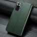 Купить Кожаный чехол-книжка GETMAN Gallant (PU) для Xiaomi Redmi Note 10 Pro / 10 Pro Max (Зеленый) на vchehle.ua