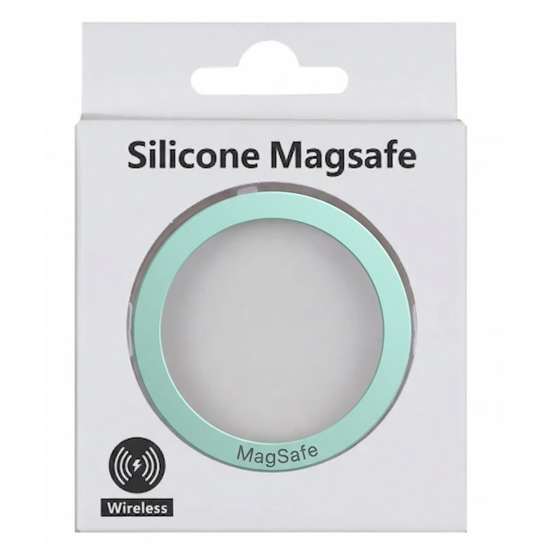 Фото Металеве кільце Silicone Magnetic Safe (Aquamarine) на vchehle.ua