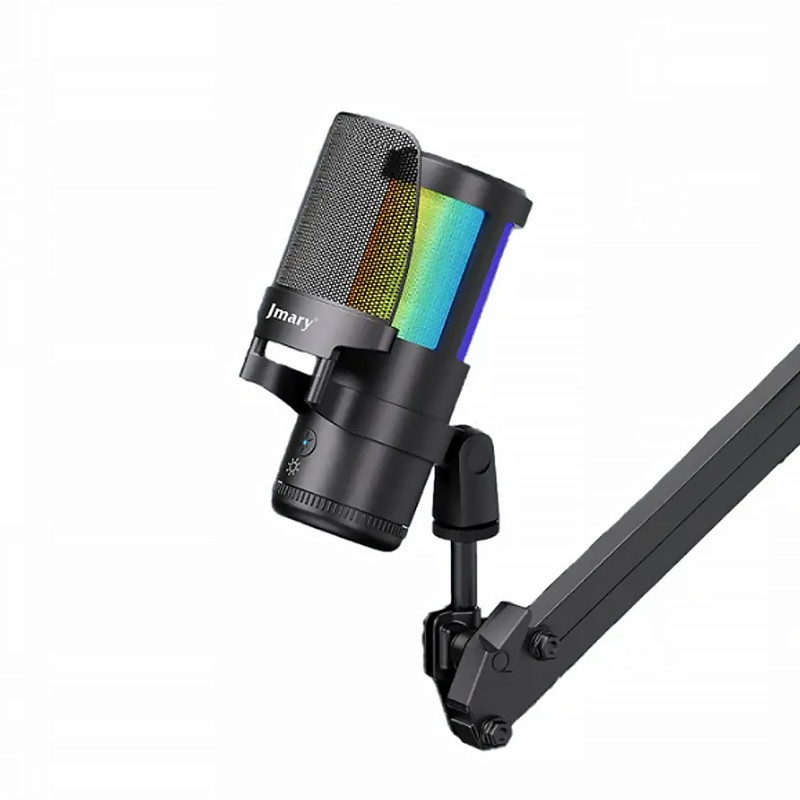 Купити Мікрофон конденсаторний для геймінгу Jmary MC-PW13 (Black) на vchehle.ua