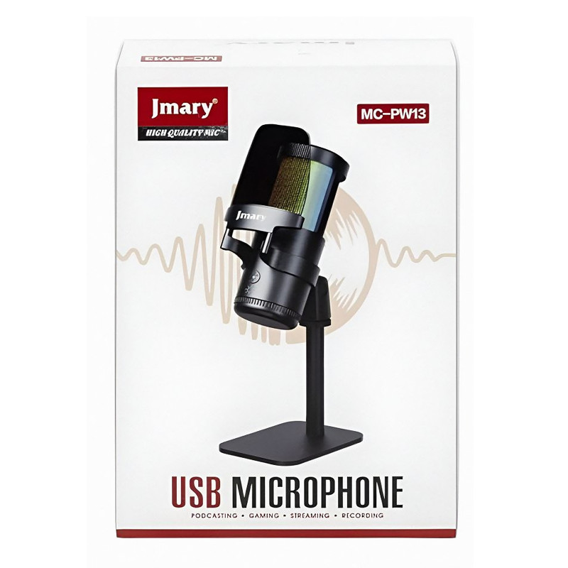 Замовити Мікрофон конденсаторний для геймінгу Jmary MC-PW13 (Black) на vchehle.ua