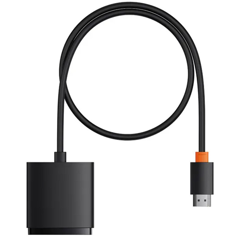 Заказать Переходник HUB Baseus AirJoy Series 2in1 HDMI to HDMI/HDMI (B01331105) (Cluster Black) на vchehle.ua