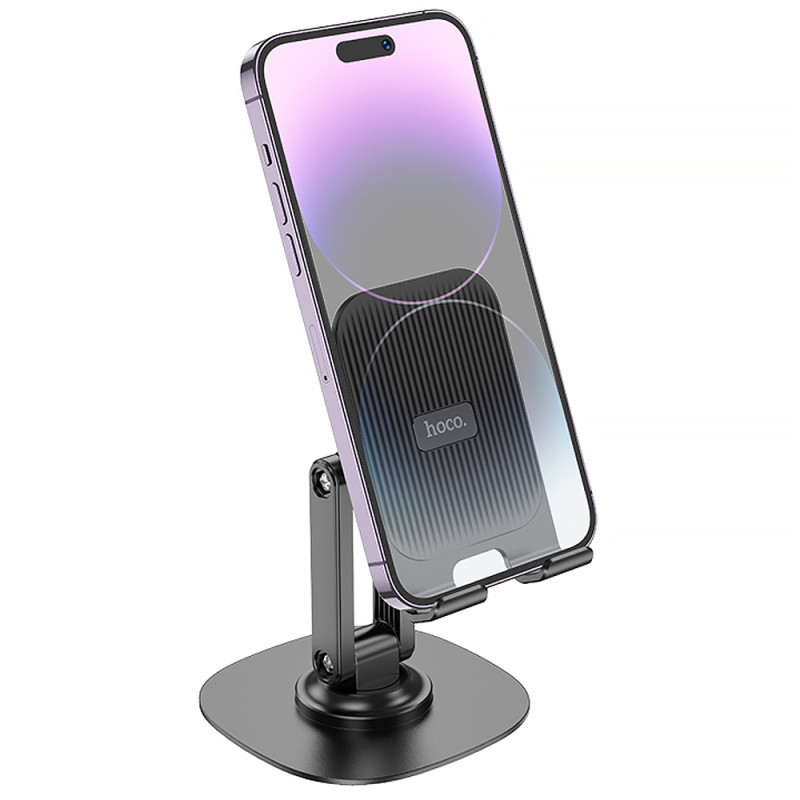 Фото Подставка для телефона Hoco HD6 Winner dual-axis rotating (Black) на vchehle.ua