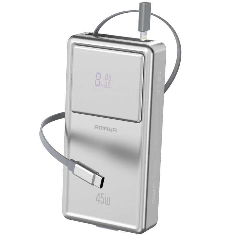 Power Bank Amaya 20000 mAh APB-F231 45W with display and cable