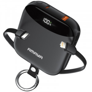 Power Bank Amaya 10000 mAh F150 22.5W with display and cable