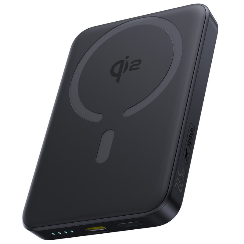 Power Bank Baseus 10000mAh EnerFill FM12 Qi2 Magnetic 22.5W с БЗУ (E00285) (Cosmic Black)