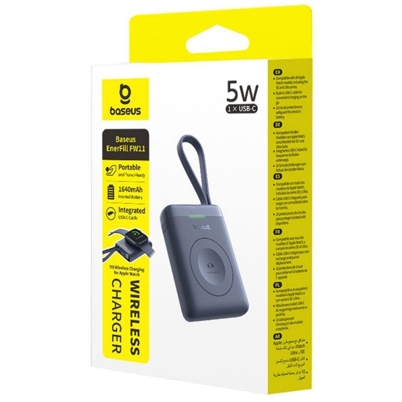 Power Bank Baseus 1640 mAh EnerFill FW11 for Apple Watch 5W  (E02053) (Midnight) в магазині vchehle.ua