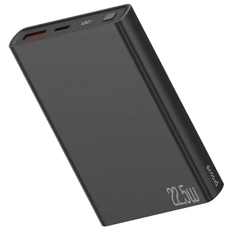 Фото Power Bank Proove 10000 mAh Hyper Flux Plus 22.5W (Black) на vchehle.ua