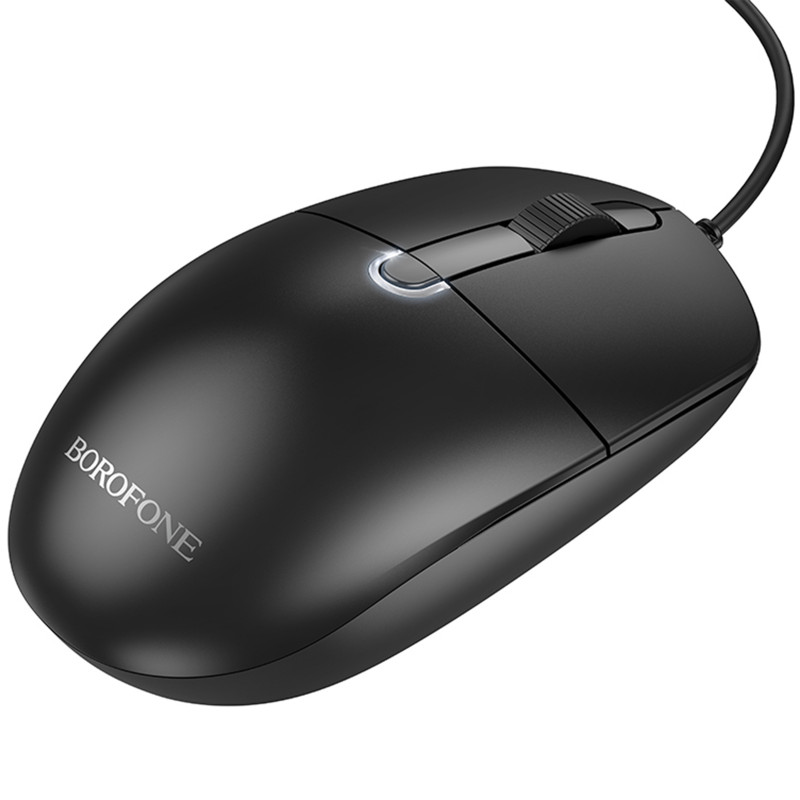 Замовити Миша провідна Borofone BG17 Morning (Black) на vchehle.ua