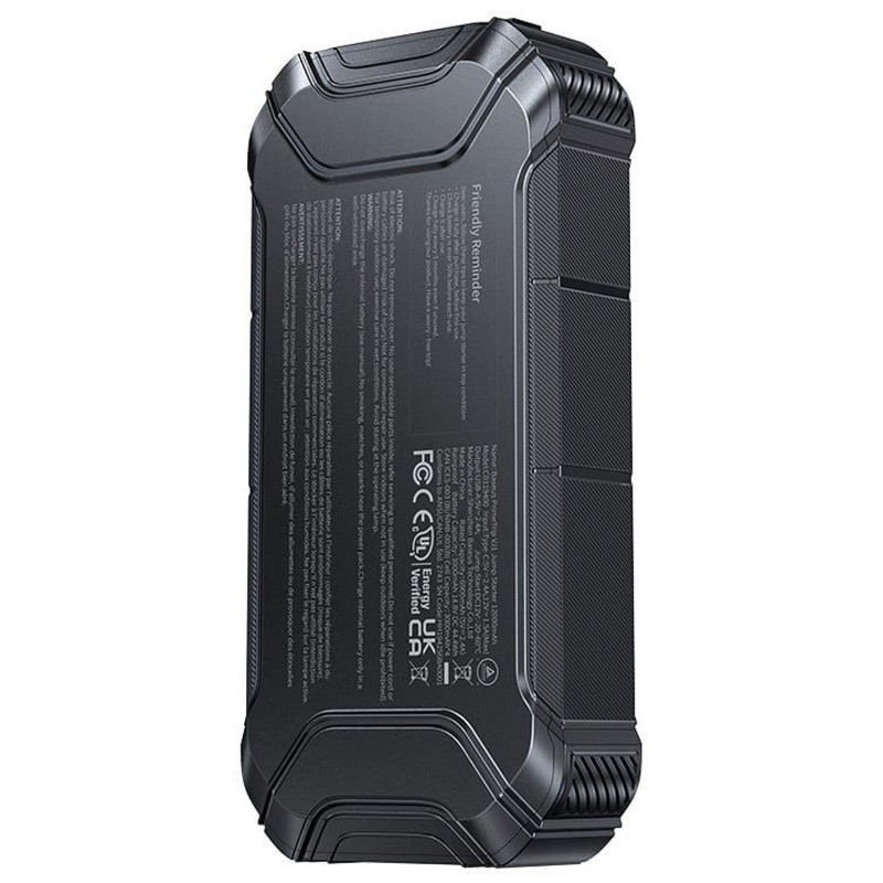 Фото Пусковое устройство (бустер) для автомобиля Baseus PrimeTrip VJ1 Jump Starter 12000 mAh (C01194) (Black) на vchehle.ua