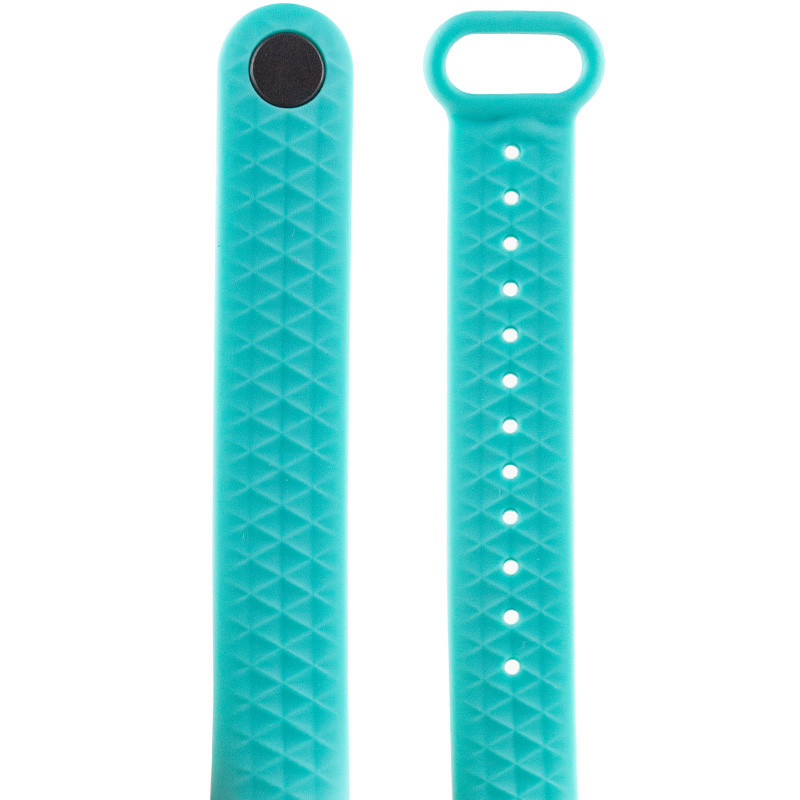 Фото Ремінець Rhomb для Xiaomi Mi Band 3/4 (Бірюзовий) в маназині vchehle.ua