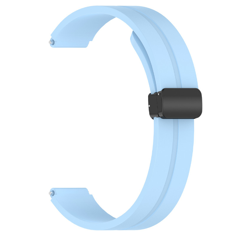 Фото Ремінець Line Magnetic для Xiaomi Mi Band 9/8/10 (Блакитний / Blue) на vchehle.ua