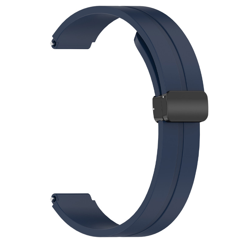 Фото Ремінець Line Magnetic для Xiaomi Mi Band 9/8/10 (Синій / Dark Blue) на vchehle.ua