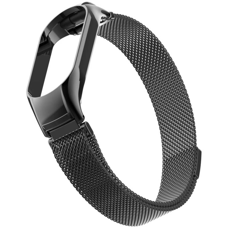 Купити Ремінець Milanese Loop Design для Xiaomi Mi Band 5/6 (Чорний) на vchehle.ua