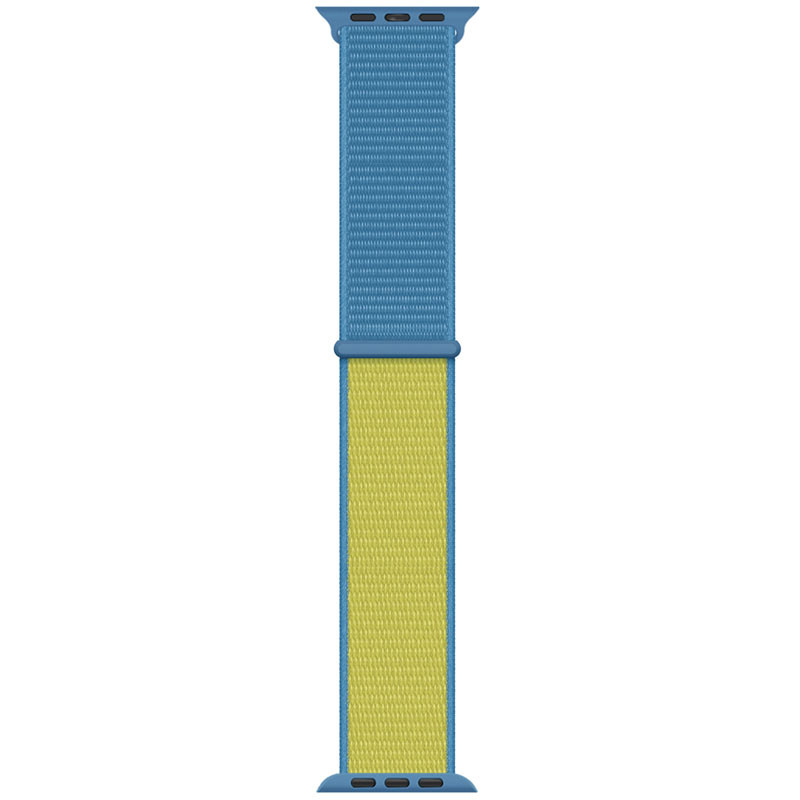 Ремінець Nylon для Apple Watch 42(ser.1-3)/44/45/46/49mm (Blue / Yellow)