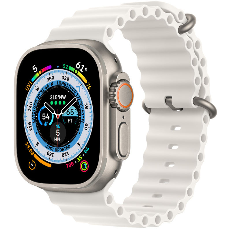 Ремешок Ocean Band для Apple Watch 38/40/41/42mm(ser.10) (Белый / White)