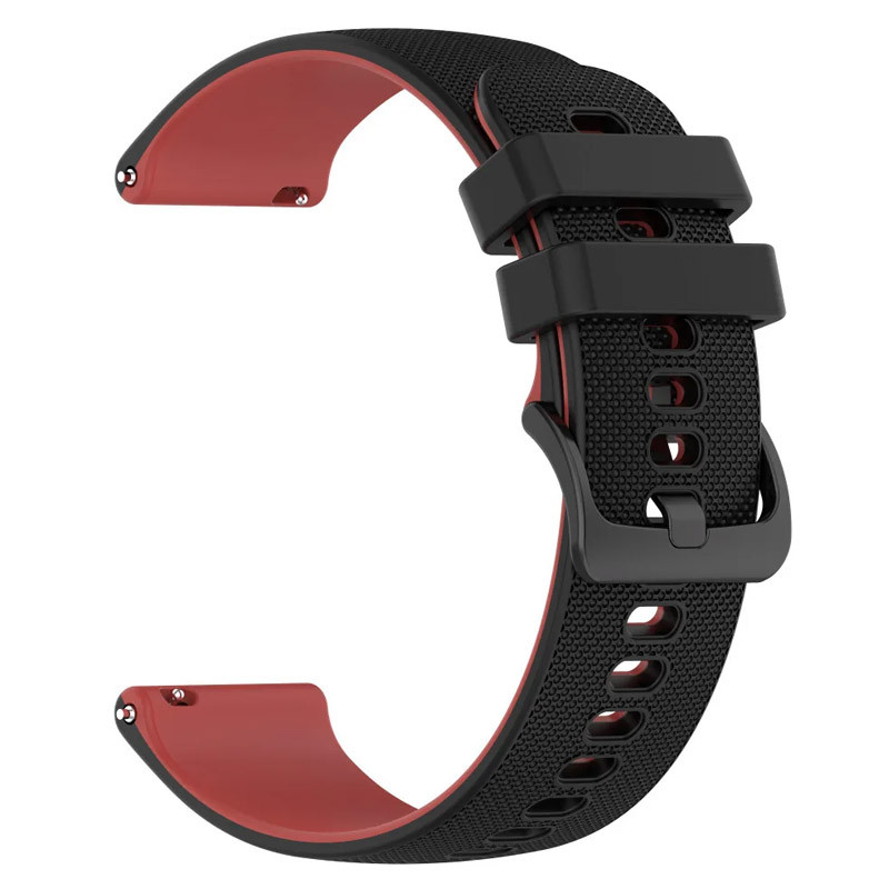 Фото Ремінець Ribby для Smart Watch 22mm (Black / Red) на vchehle.ua