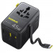 Фото Сетевой универсальный переходник Baseus AG11 45W with retractable cable (2USB-A/1C/1Socket) (E0307F) (Cosmic Black) в магазине vchehle.ua