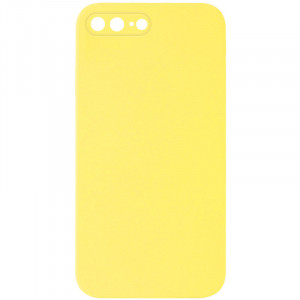 Silicone Case Square Full Camera Protective (AA) NOLOGO для iPhone 7 plus (5.5'')