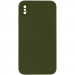 Чехол Silk Square Full Camera Protective (AA) NO LOGO для Apple iPhone XS Max (6.5") (Зеленый / Dark Olive)