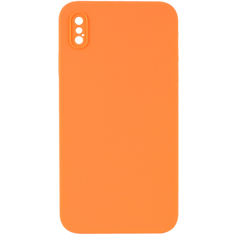 Чехол Silk Square Full Camera Protective (AA) NO LOGO для Apple iPhone XS Max (6.5") (Оранжевый / Papaya)