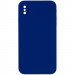 Чехол Silk Square Full Camera Protective (AA) NO LOGO для Apple iPhone XS Max (6.5") (Синий / Deep navy)