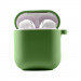 Силіконовий футляр з мікрофіброю для навушників Airpods 1/2 (М'ятний / Mint)