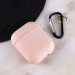 Фото Силіконовий футляр з мікрофіброю для навушників Airpods 1/2 (Рожевий / Pink Sand) в маназині vchehle.ua