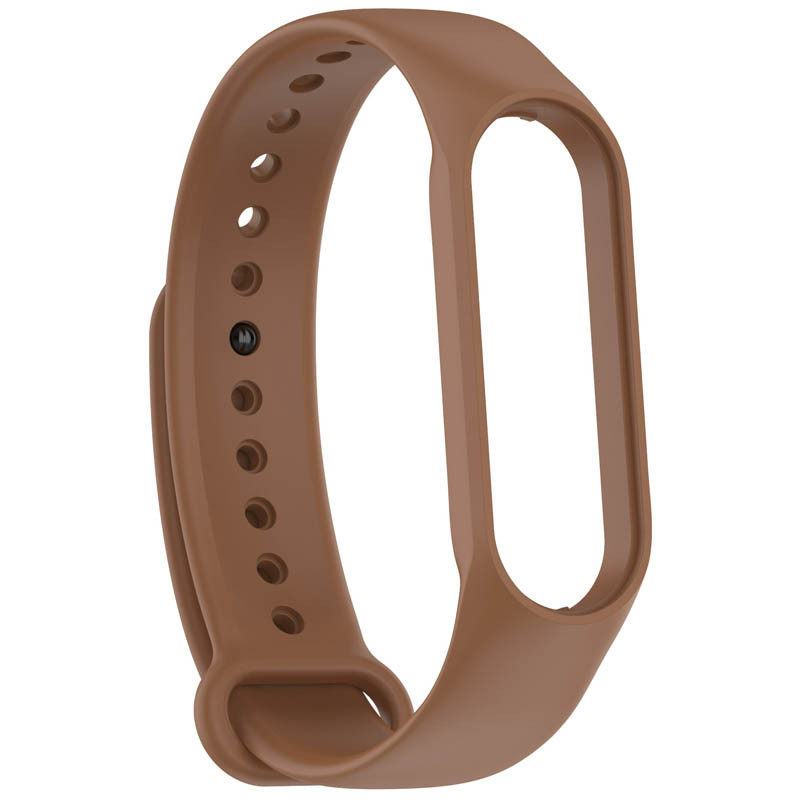 Фото Силиконовый ремешок для Xiaomi Mi Band 7/6/5 (Коричневый / Brown) на vchehle.ua