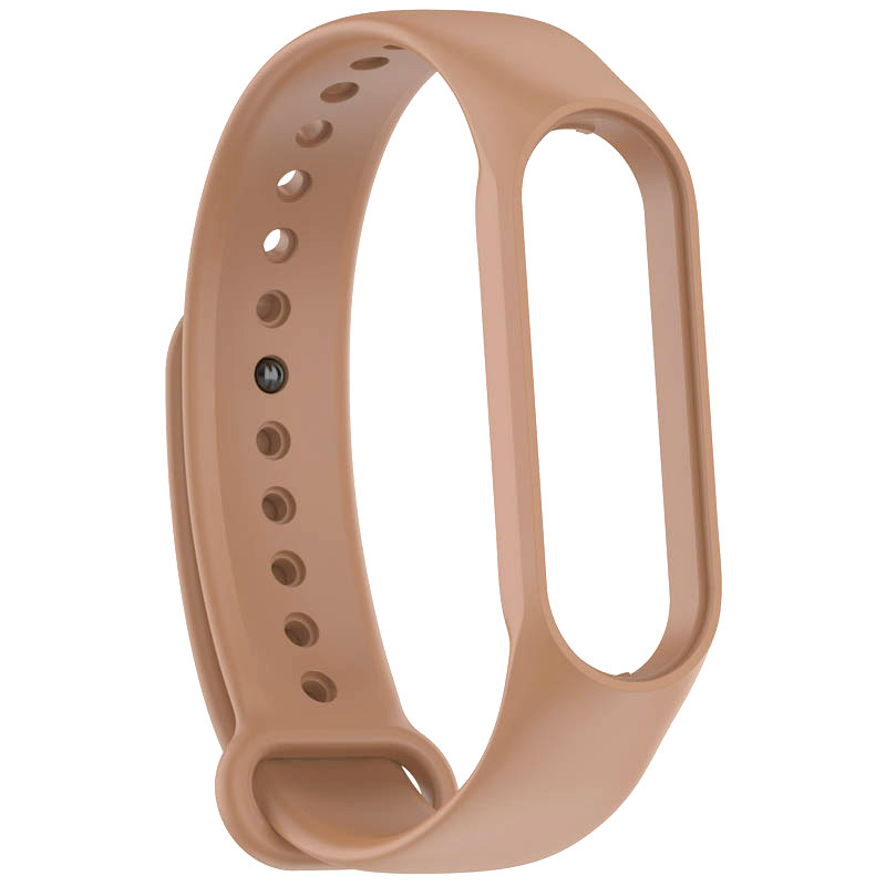 Фото Силиконовый ремешок для Xiaomi Mi Band 7/6/5 (Коричневый / Light Brown) на vchehle.ua