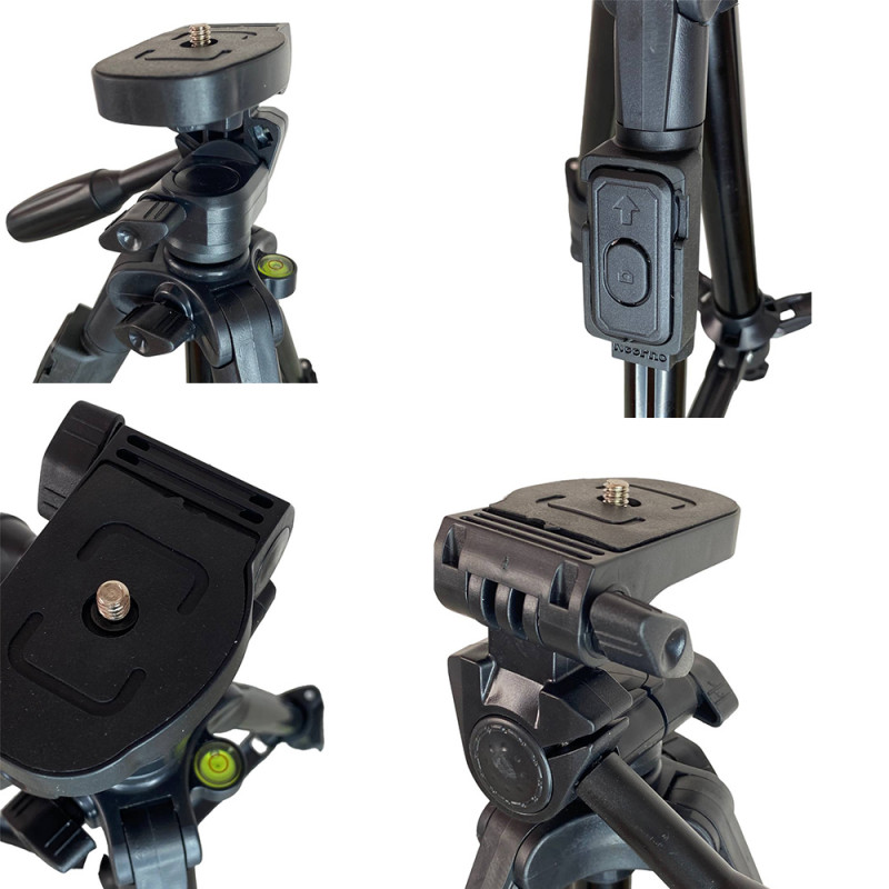 Штатив NeePho NP-3160S для зйомки 30-68.5см з тримачем+пульт (Black) в магазині vchehle.ua