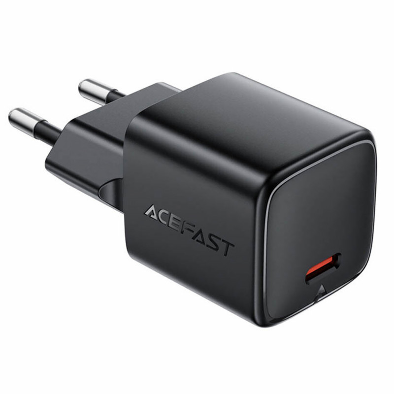 Фото СЗУ Acefast A117 mini PD20W GaN (1USB-C) (Black) в магазине vchehle.ua