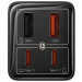 Фото МЗП Baseus GaN6 Pro Fast Charger PD100W+QC3.0 (2USB-A/2C) (P101627) (Cluster Black) на vchehle.ua