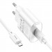 МЗП Hoco C109A Fighter 10.5W (1USB-A) + кабель USB до MicroUSB (White) в магазині vchehle.ua