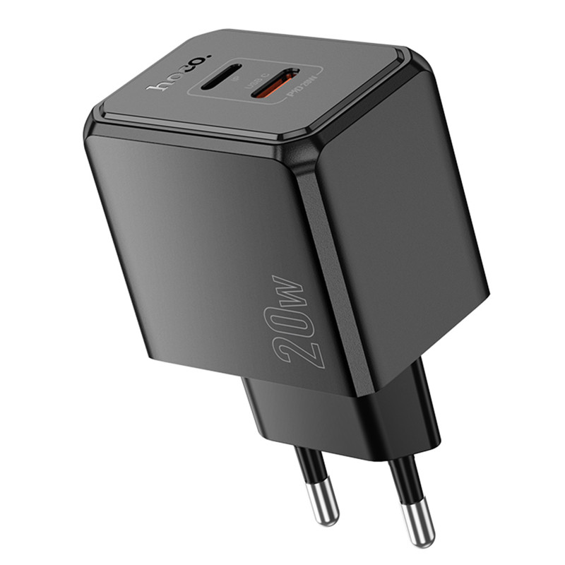 Фото СЗУ Hoco CS16A Wish PD20W (1USB-C/1L) (Black) в магазине vchehle.ua