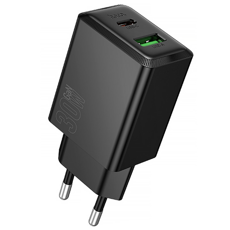 СЗУ Hoco N71 Nuevo PD30W+QC3.0 (1USB-A/1C) (Black)