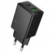 СЗУ Hoco N71 Nuevo PD30W+QC3.0 (1USB-A/1C) (Black)