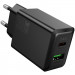 Фото СЗУ Hoco N71 Nuevo PD30W+QC3.0 (1USB-A/1C) (Black) на vchehle.ua