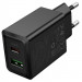 Фото СЗУ Hoco N71 Nuevo PD30W+QC3.0 (1USB-A/1C) (Black) в магазине vchehle.ua
