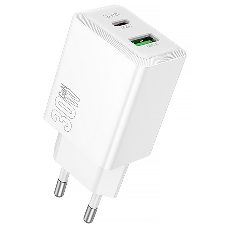 СЗУ Hoco N71 Nuevo PD30W+QC3.0 (1USB-A/1C) (White)