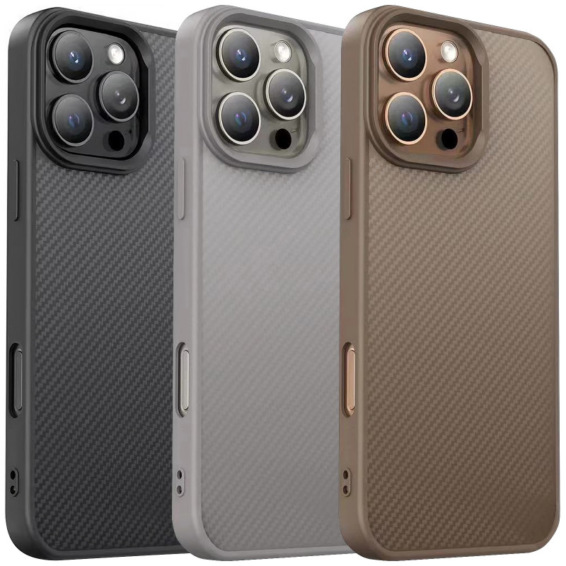 TPU чохол Carbon Protective with Magnetic safe на Apple iPhone 16 Pro Max (6.9")