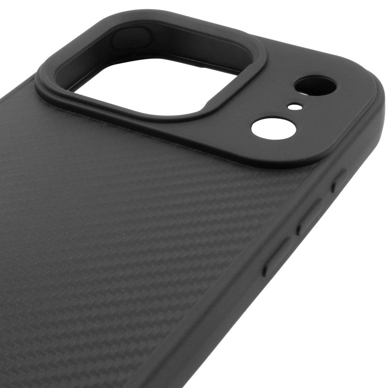 Купить TPU чехол Carbon Protective with Magnetic safe для Apple iPhone 17 Pro (6.3") (Black) на vchehle.ua