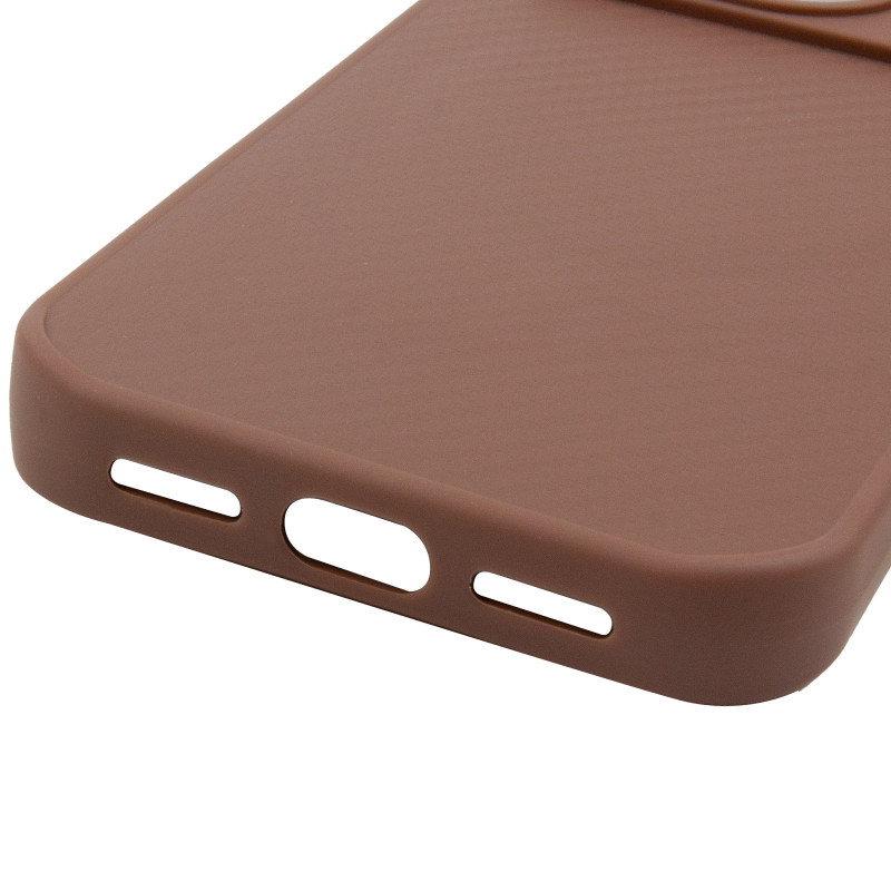Купить TPU чехол Carbon Protective with Magnetic safe для Apple iPhone 17 Pro (6.3") (Coffee) на vchehle.ua